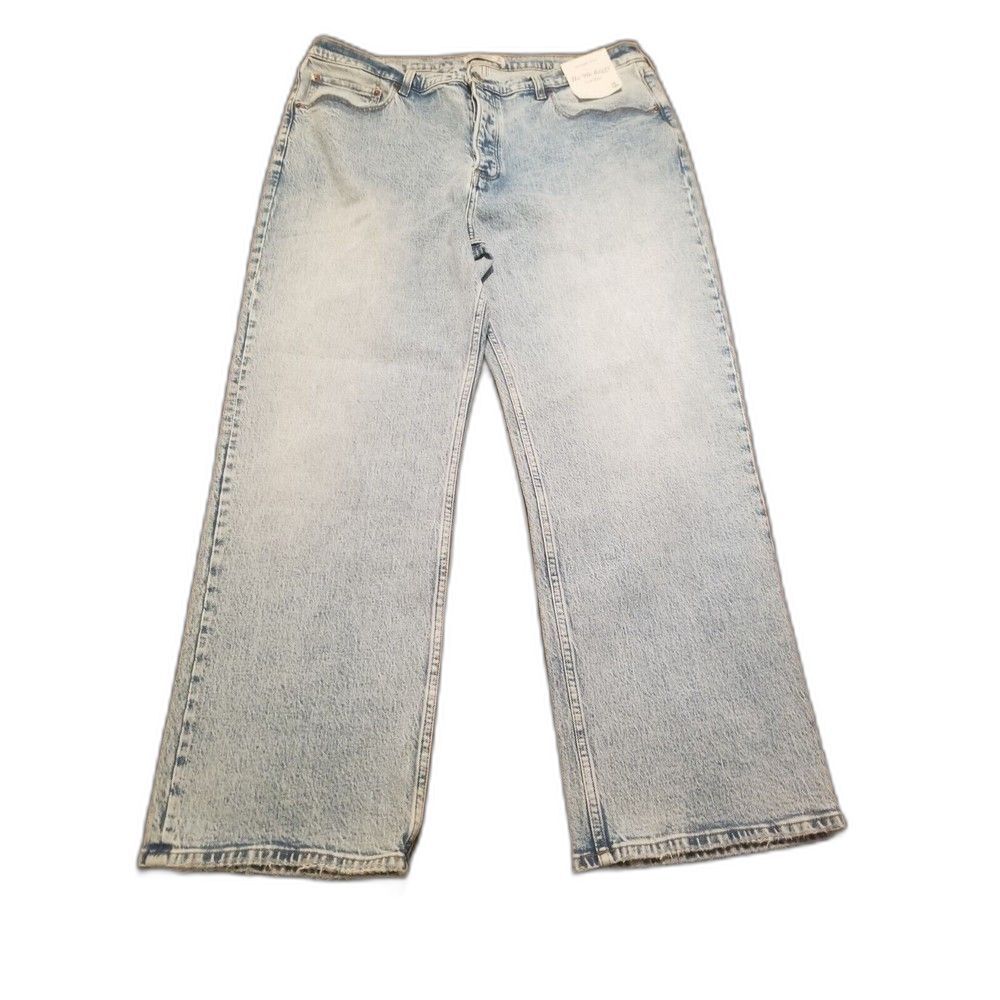 Abercrombie & Fitch The 90s Baggy Low Rise Jeans 34/18R Button Fly Denim New